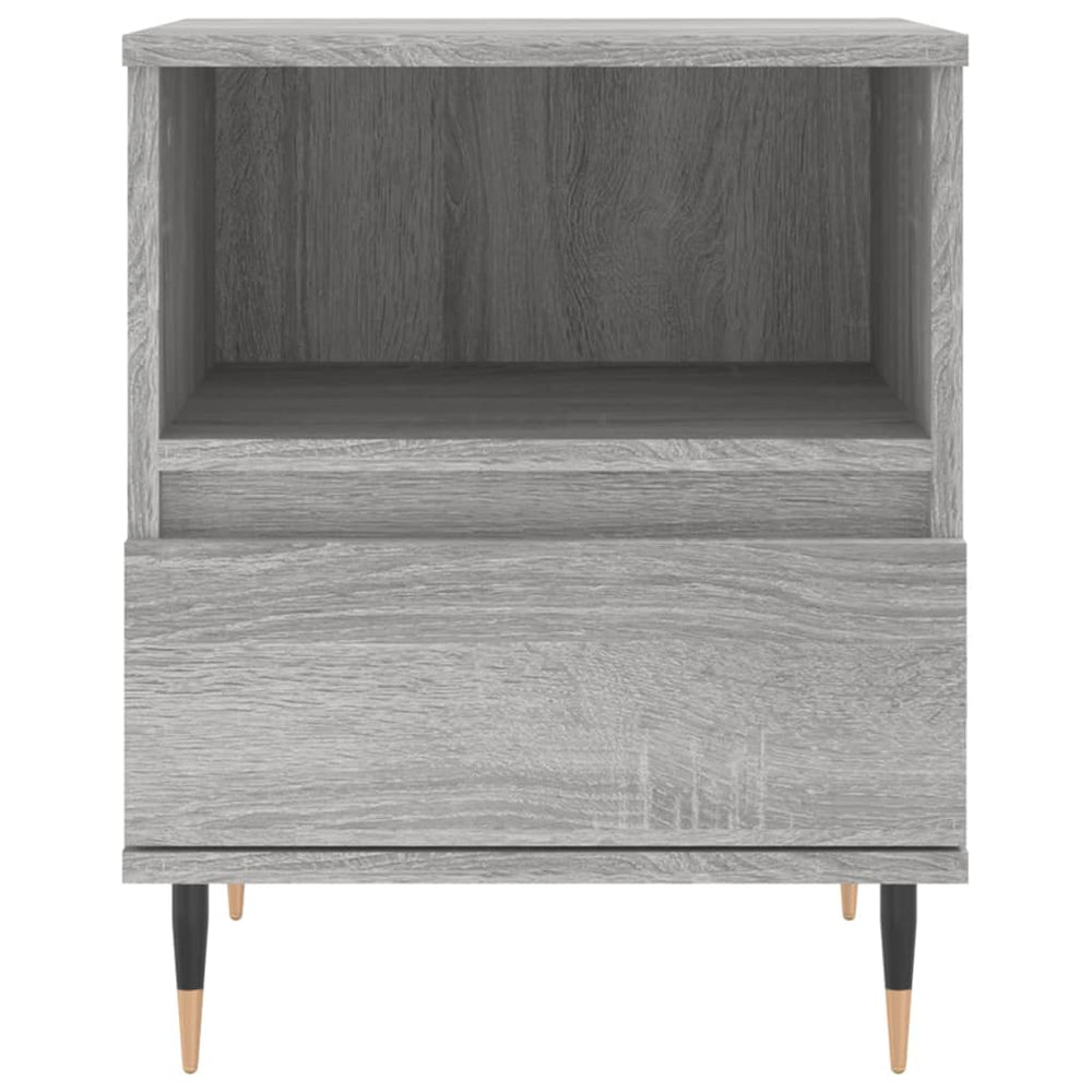 Nachtkastjes 2 st 40x35x50 cm bewerkt hout grijs sonoma eiken MeubelReus