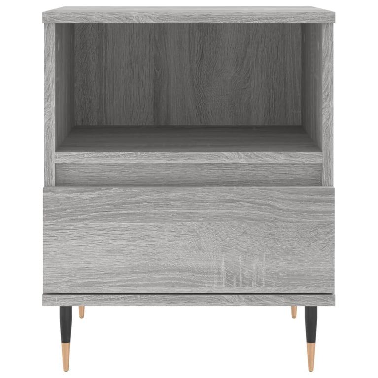 Nachtkastjes 2 st 40x35x50 cm bewerkt hout grijs sonoma eiken MeubelReus