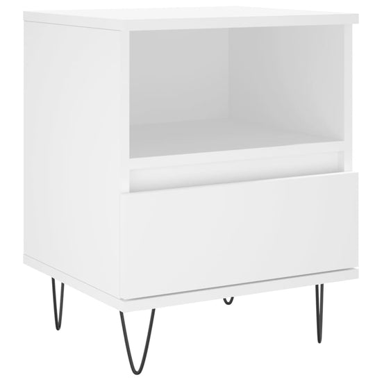 Nachtkastjes 2 st 40x35x50 cm bewerkt hout wit MeubelReus