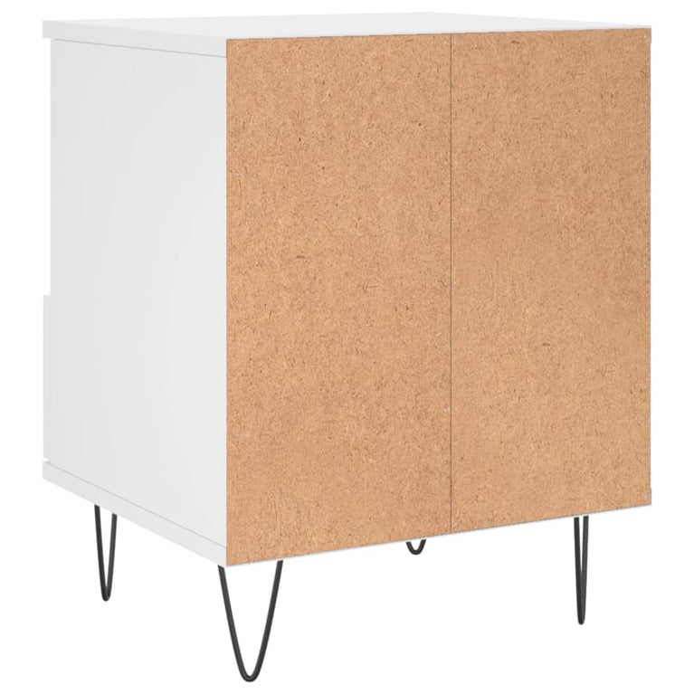 Nachtkastjes 2 st 40x35x50 cm bewerkt hout wit MeubelReus