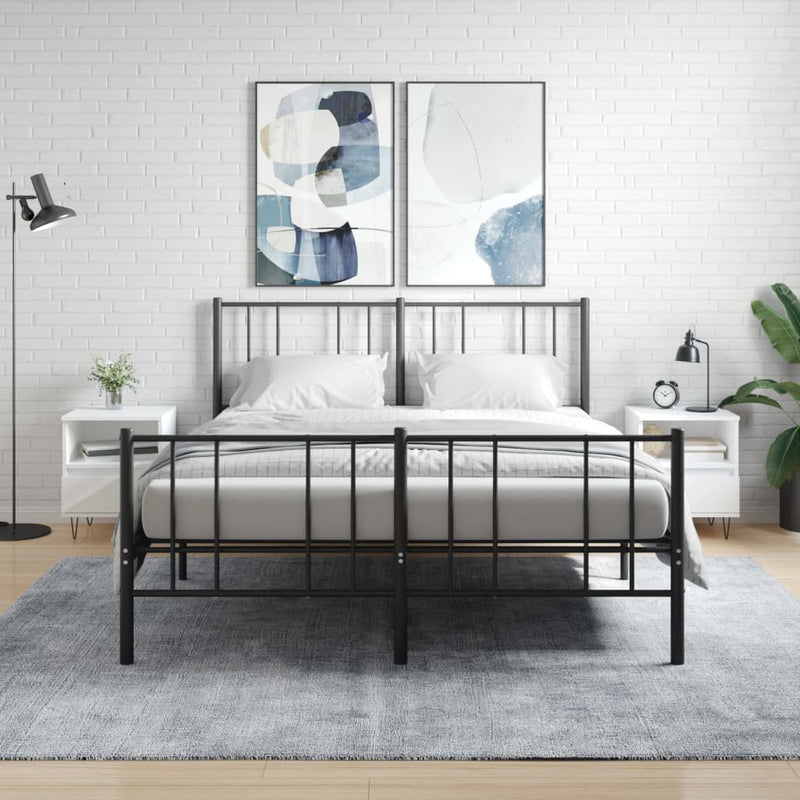 Nachtkastjes 2 st 40x35x50 cm bewerkt hout wit MeubelReus