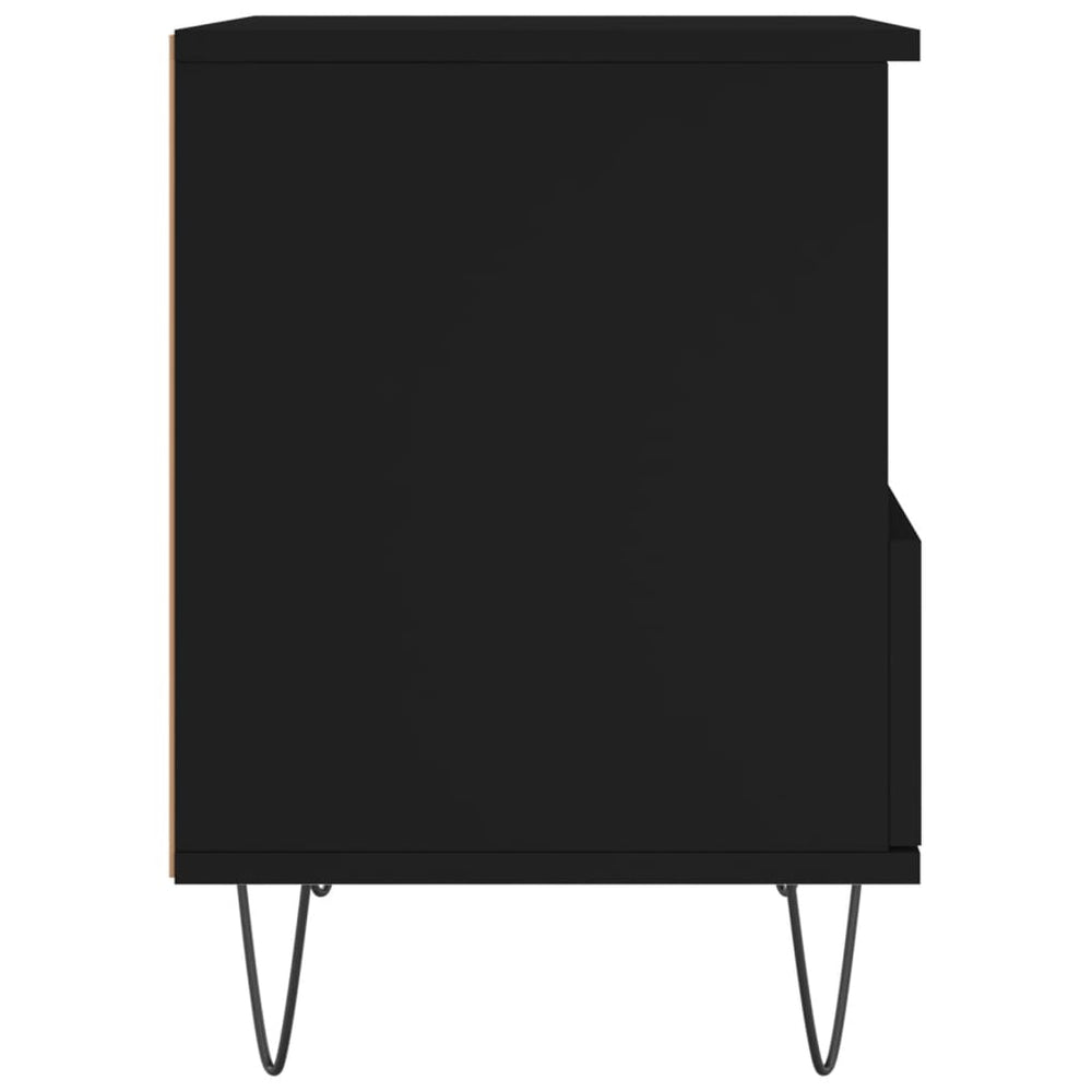Nachtkastjes 2 st 40x35x50 cm bewerkt hout zwart MeubelReus