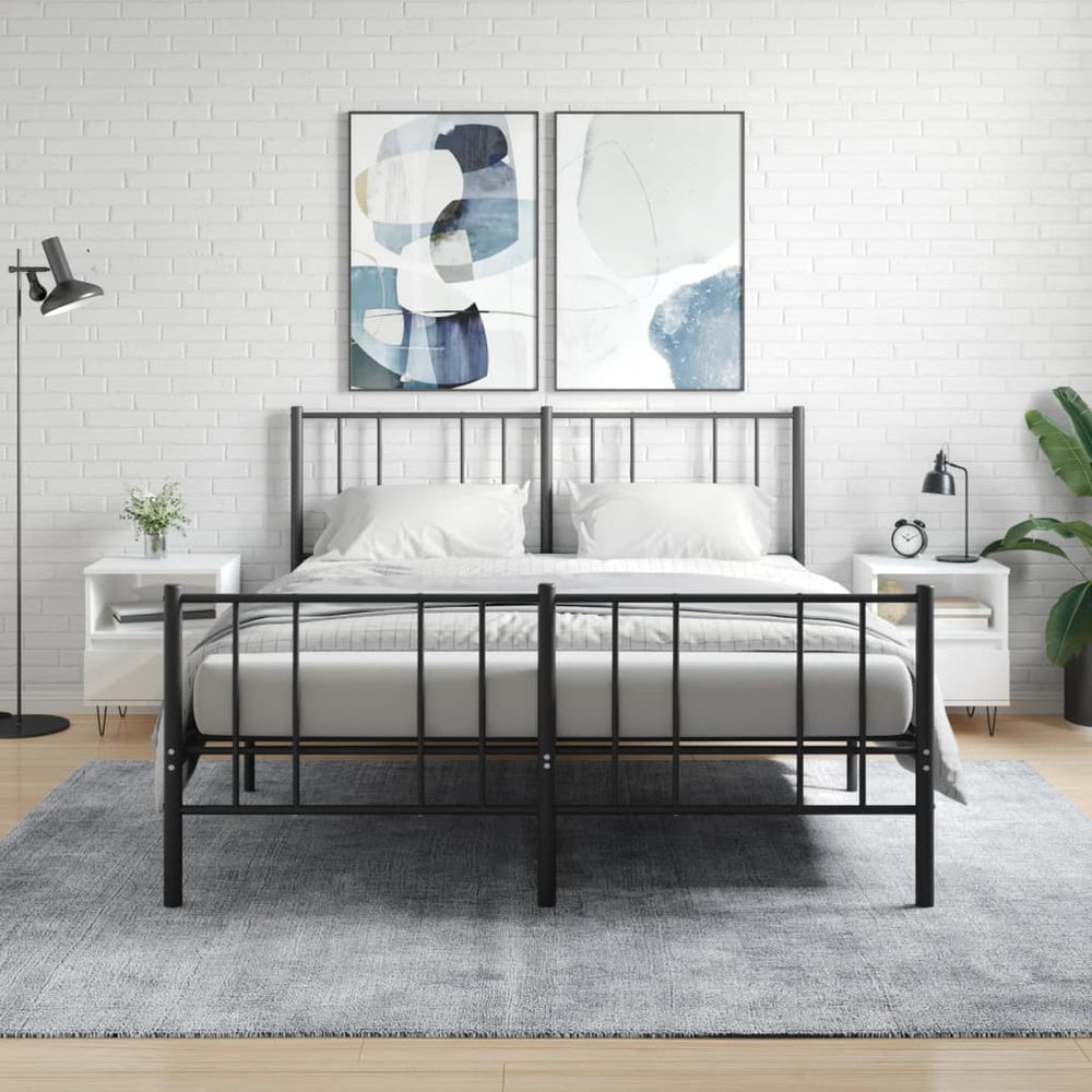 Nachtkastjes 2 st 40x35x50 cm bewerkt hout hoogglans wit MeubelReus