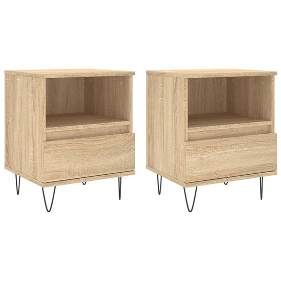 Nachtkastjes 2 st 40x35x50 cm sonoma eikenkleurig MeubelReus