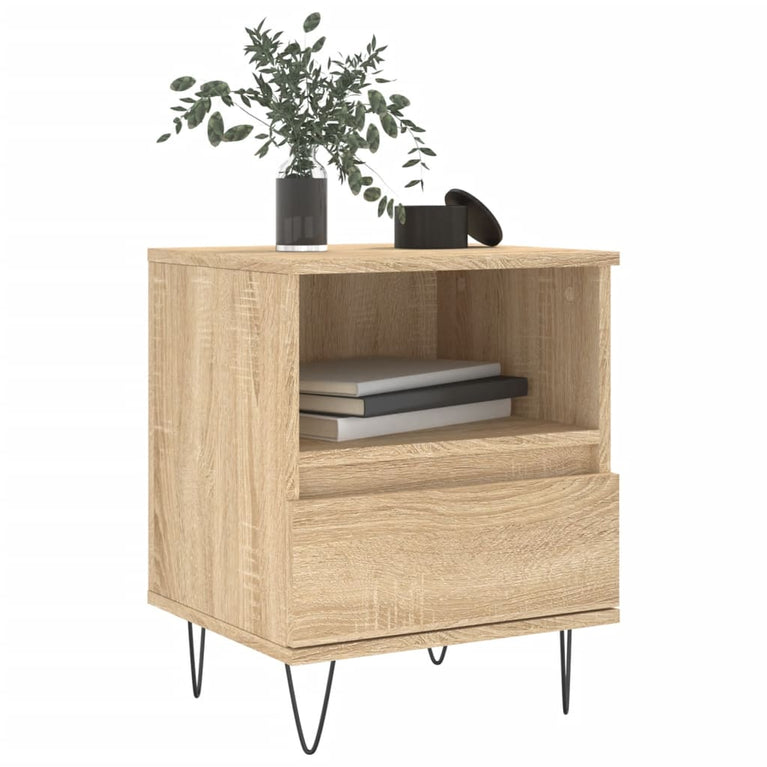 Nachtkastjes 2 st 40x35x50 cm sonoma eikenkleurig MeubelReus
