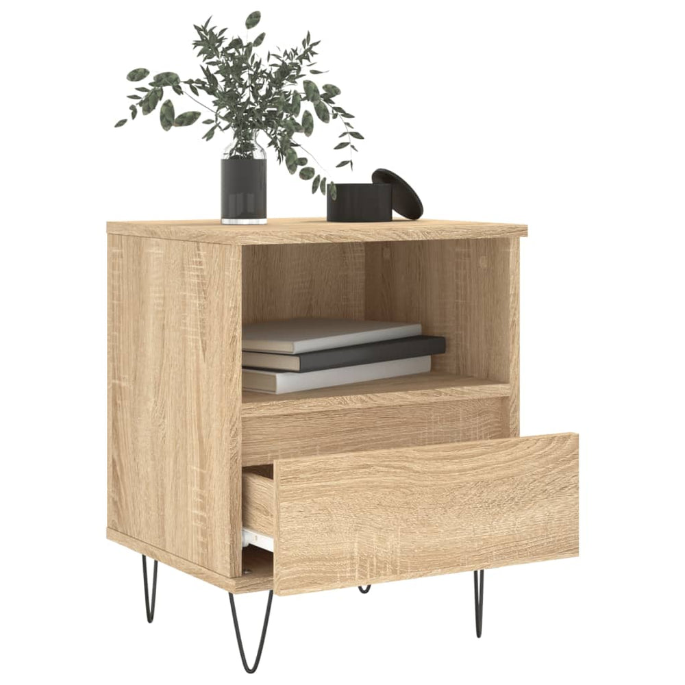 Nachtkastjes 2 st 40x35x50 cm sonoma eikenkleurig MeubelReus