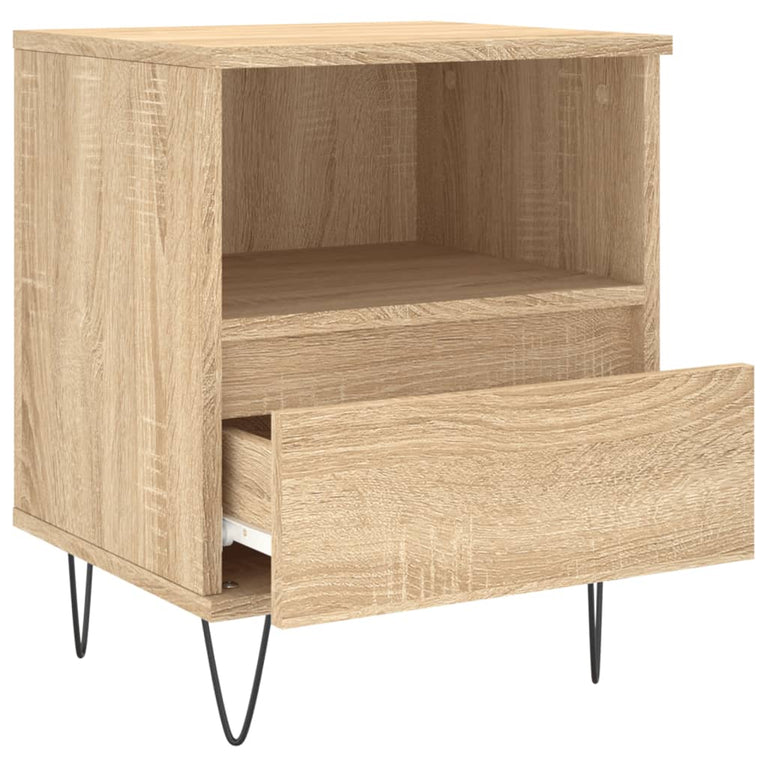 Nachtkastjes 2 st 40x35x50 cm sonoma eikenkleurig MeubelReus