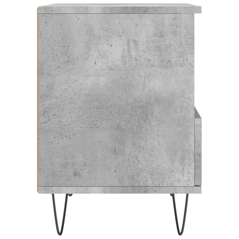 Nachtkastjes 2 st 40x35x50 cm bewerkt hout betongrijs MeubelReus
