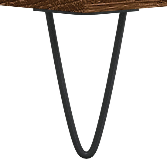 Nachtkastjes 2 st 40x35x50 cm bewerkt hout bruin eikenkleur MeubelReus