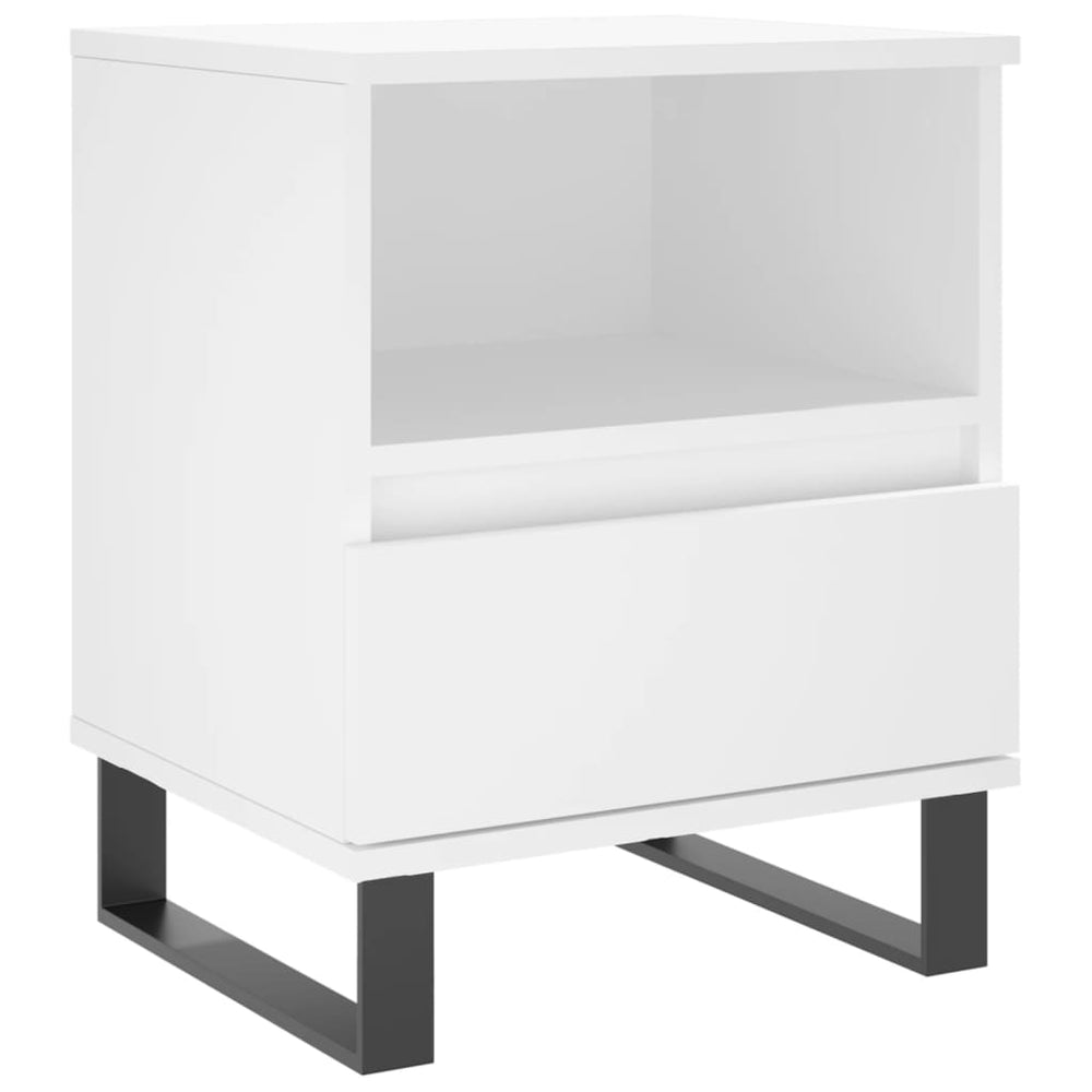 Nachtkastjes 2 st 40x35x50 cm bewerkt hout wit MeubelReus