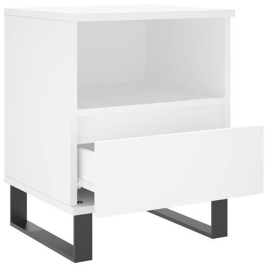Nachtkastjes 2 st 40x35x50 cm bewerkt hout wit MeubelReus