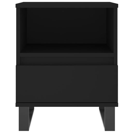Nachtkastjes 2 st 40x35x50 cm bewerkt hout zwart MeubelReus