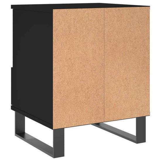 Nachtkastjes 2 st 40x35x50 cm bewerkt hout zwart MeubelReus