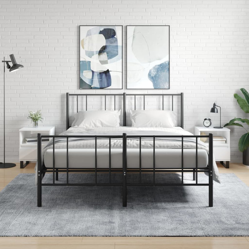 Nachtkastjes 2 st 40x35x50 cm bewerkt hout hoogglans wit MeubelReus