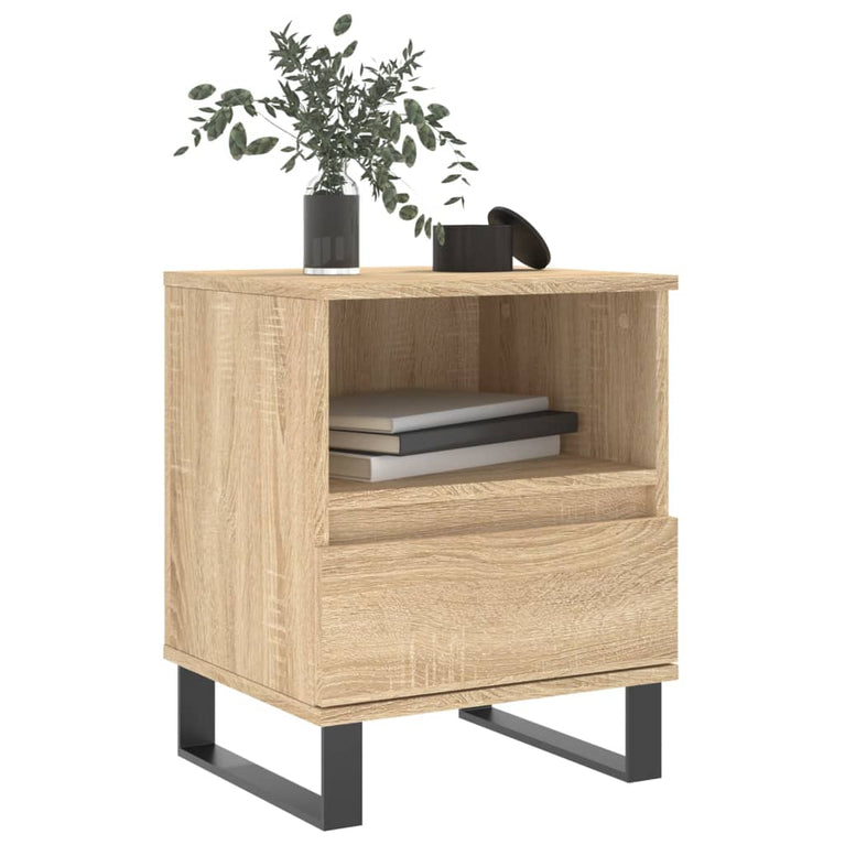 Nachtkastjes 2 st 40x35x50 cm sonoma eikenkleurig MeubelReus