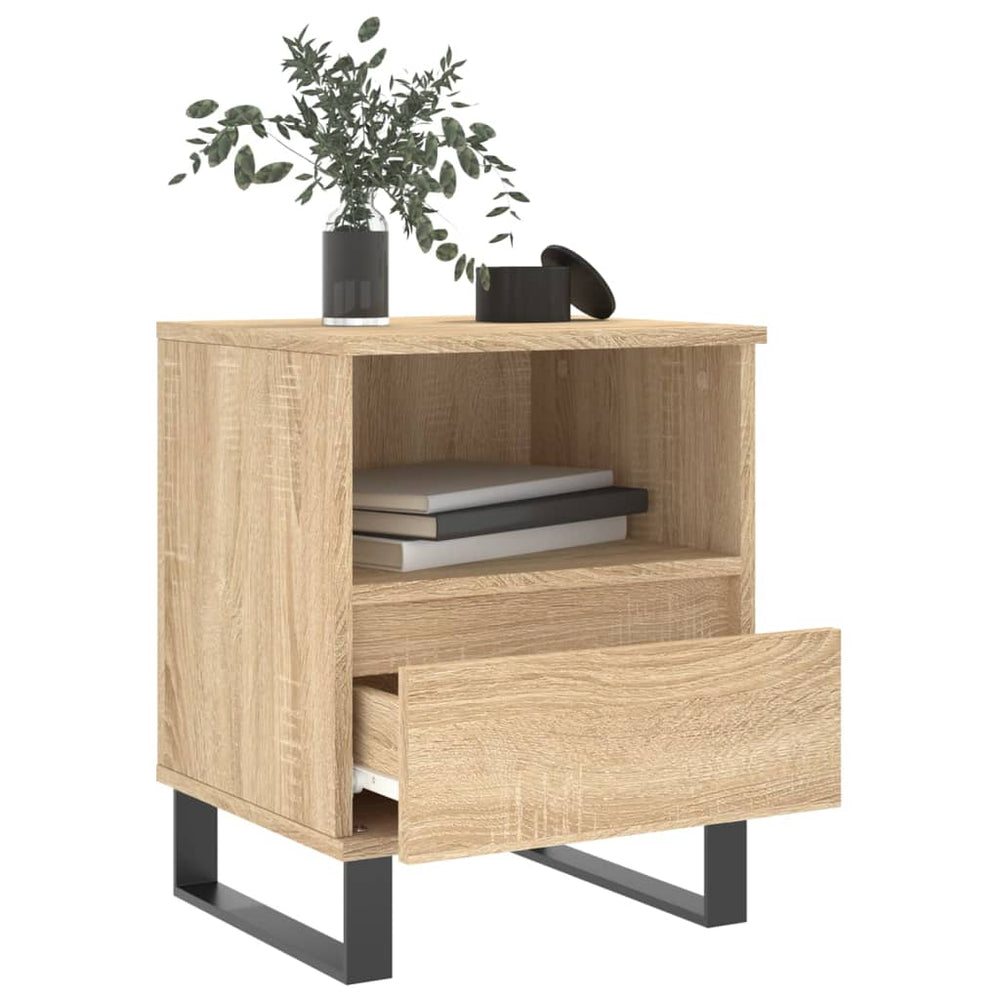 Nachtkastjes 2 st 40x35x50 cm sonoma eikenkleurig MeubelReus