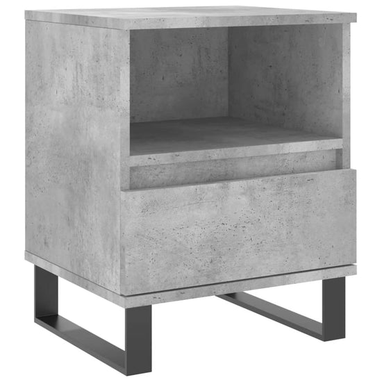 Nachtkastjes 2 st 40x35x50 cm bewerkt hout betongrijs MeubelReus