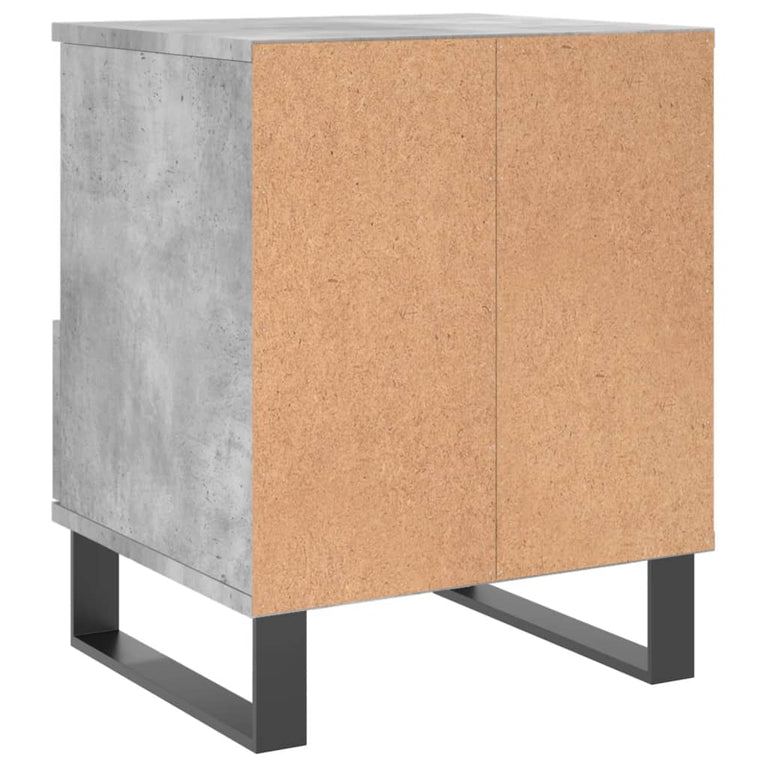 Nachtkastjes 2 st 40x35x50 cm bewerkt hout betongrijs MeubelReus