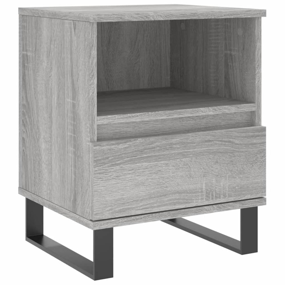 Nachtkastjes 2 st 40x35x50 cm bewerkt hout grijs sonoma eiken MeubelReus