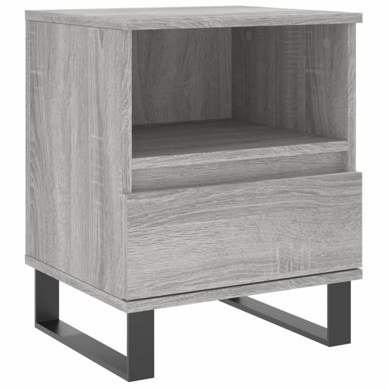 Nachtkastjes 2 st 40x35x50 cm bewerkt hout grijs sonoma eiken MeubelReus