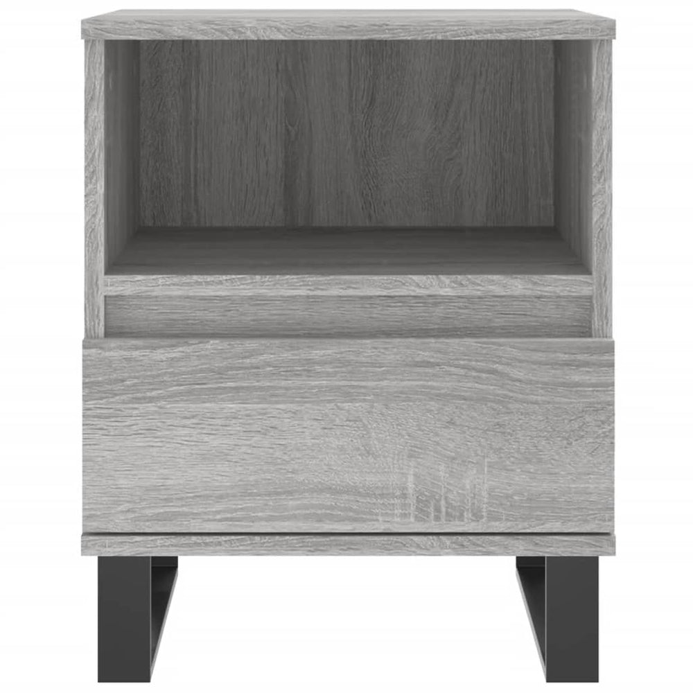 Nachtkastjes 2 st 40x35x50 cm bewerkt hout grijs sonoma eiken MeubelReus