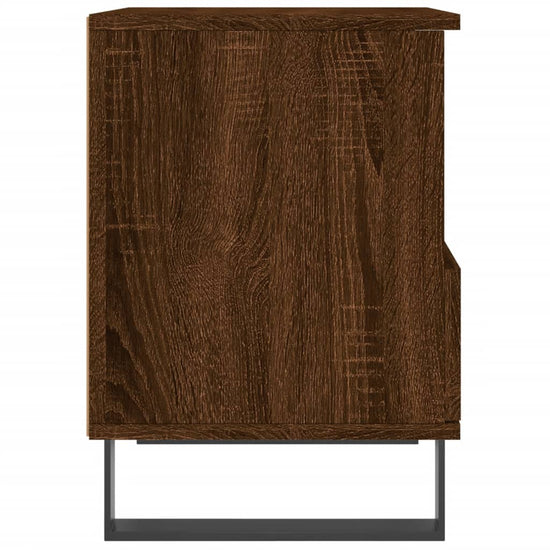 Nachtkastje 40x35x50 cm bewerkt hout bruin eikenkleur MeubelReus