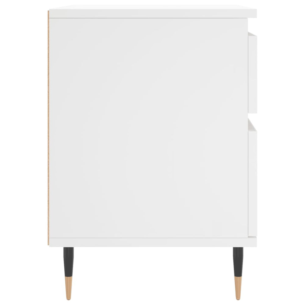 Nachtkastjes 2 st 40x35x50 cm bewerkt hout wit MeubelReus
