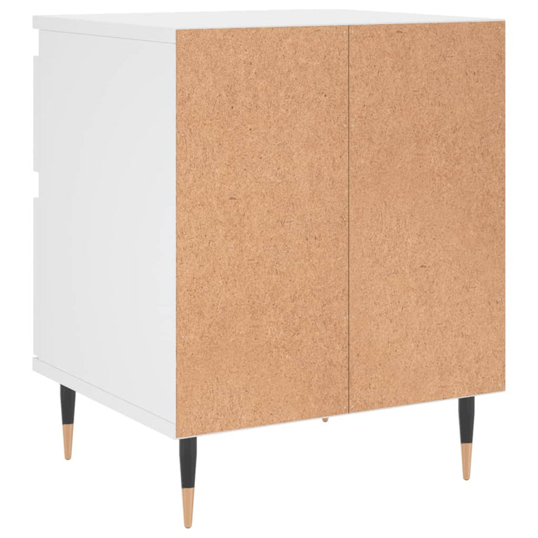 Nachtkastjes 2 st 40x35x50 cm bewerkt hout wit MeubelReus