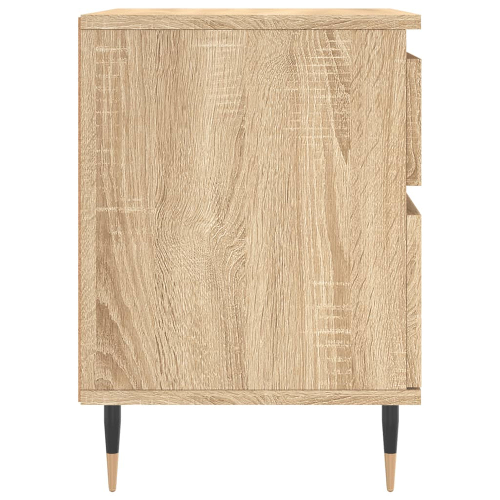 Nachtkastje 40x35x50 cm bewerkt hout sonoma eikenkleurig MeubelReus