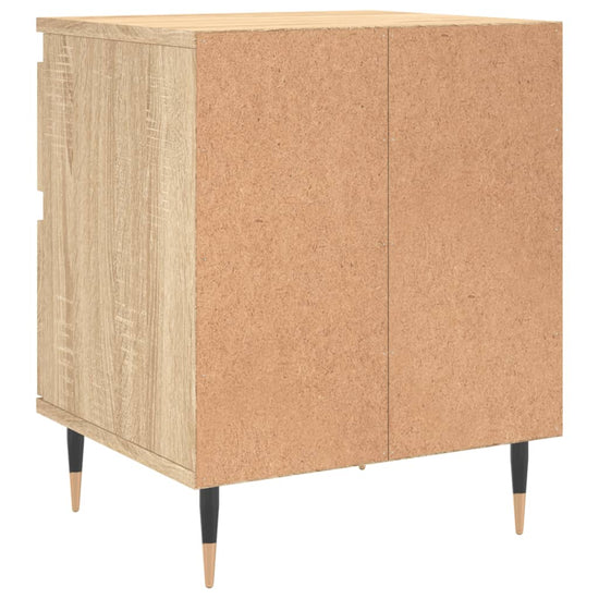 Nachtkastje 40x35x50 cm bewerkt hout sonoma eikenkleurig MeubelReus