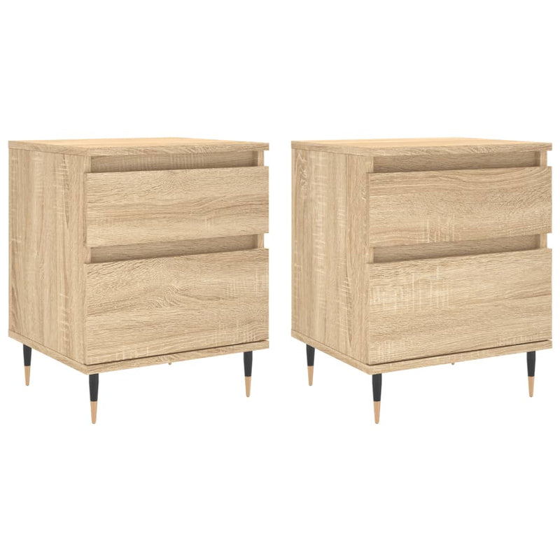 Nachtkastjes 2 st 40x35x50 cm sonoma eikenkleurig MeubelReus