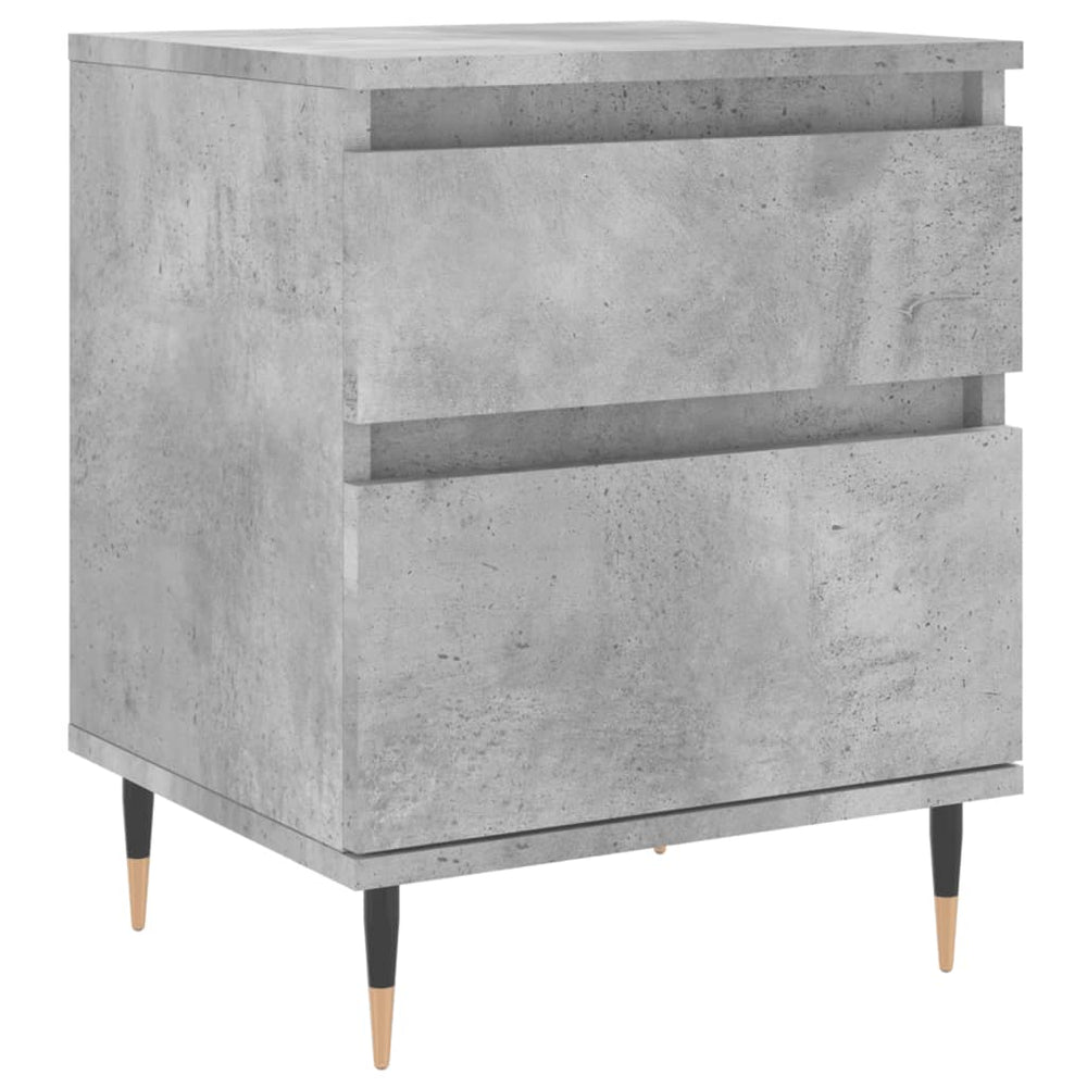 Nachtkastjes 2 st 40x35x50 cm bewerkt hout betongrijs MeubelReus