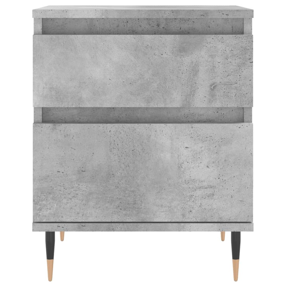 Nachtkastjes 2 st 40x35x50 cm bewerkt hout betongrijs MeubelReus