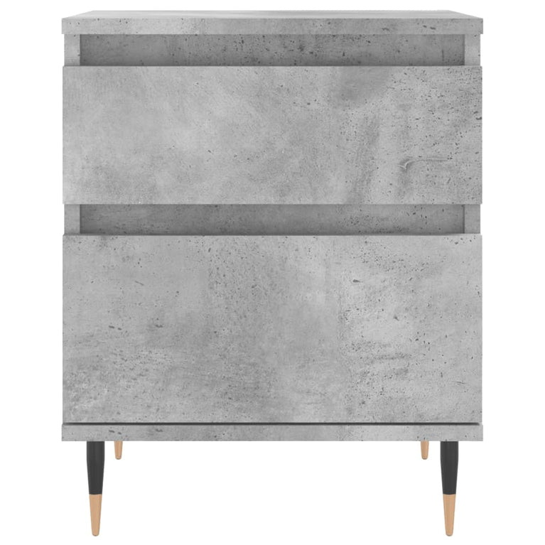 Nachtkastjes 2 st 40x35x50 cm bewerkt hout betongrijs MeubelReus
