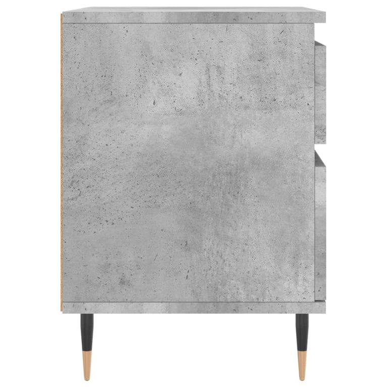 Nachtkastjes 2 st 40x35x50 cm bewerkt hout betongrijs MeubelReus