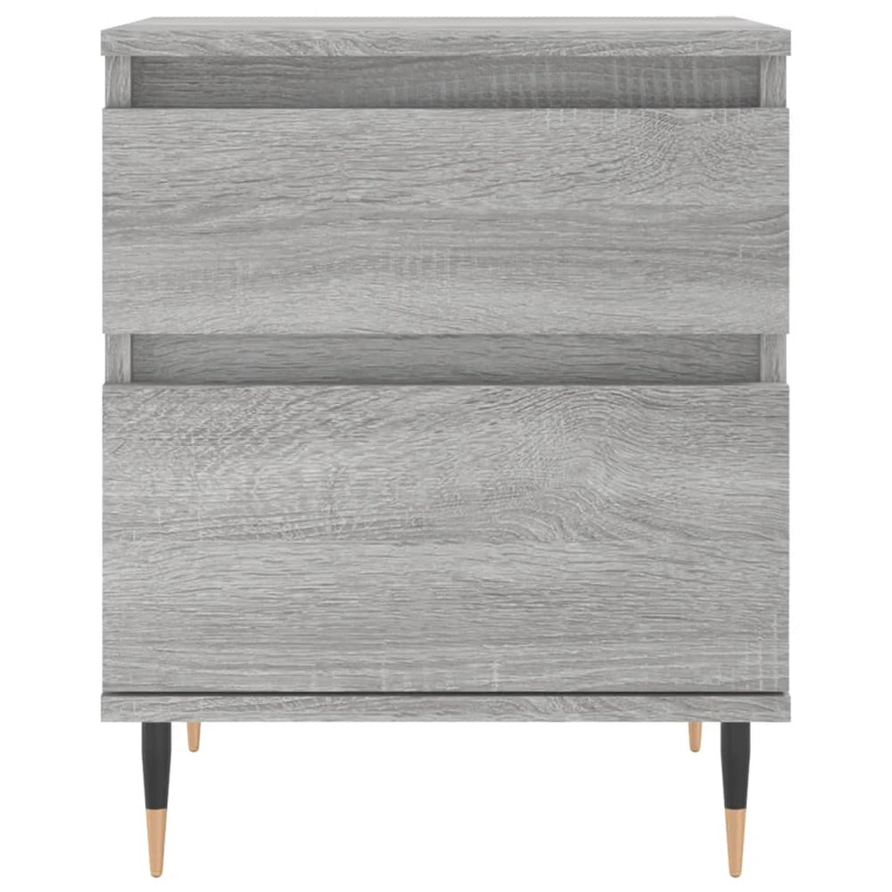 Nachtkastjes 2 st 40x35x50 cm bewerkt hout grijs sonoma eiken MeubelReus