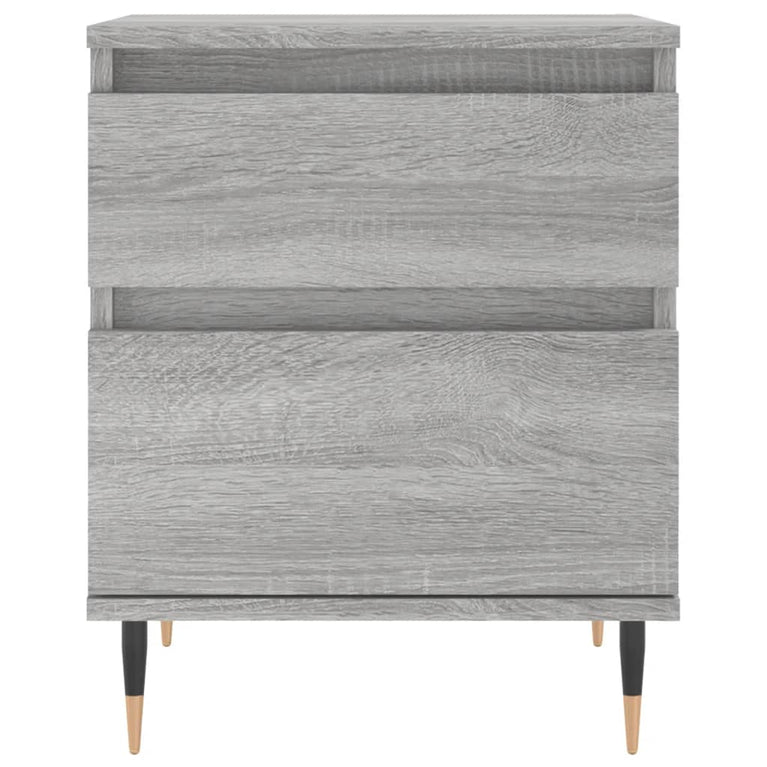 Nachtkastjes 2 st 40x35x50 cm bewerkt hout grijs sonoma eiken MeubelReus