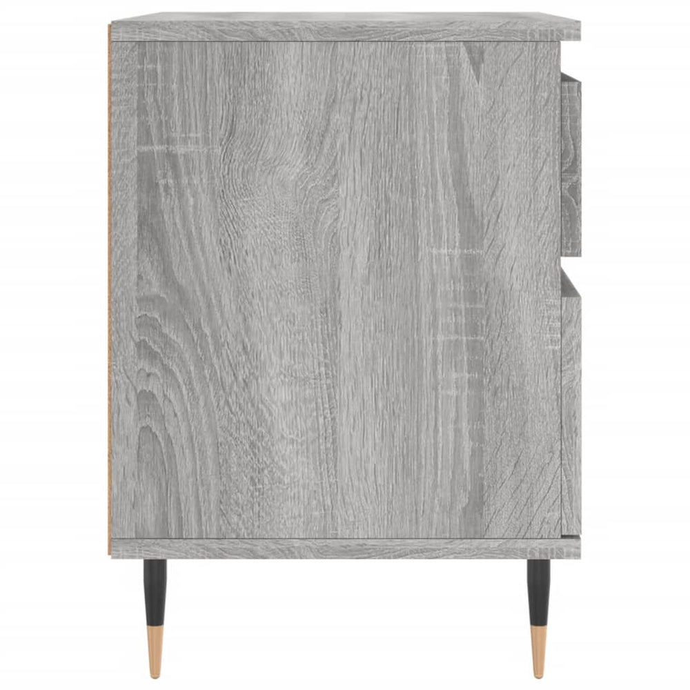 Nachtkastjes 2 st 40x35x50 cm bewerkt hout grijs sonoma eiken MeubelReus
