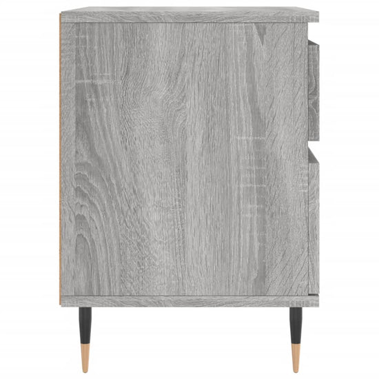 Nachtkastjes 2 st 40x35x50 cm bewerkt hout grijs sonoma eiken MeubelReus