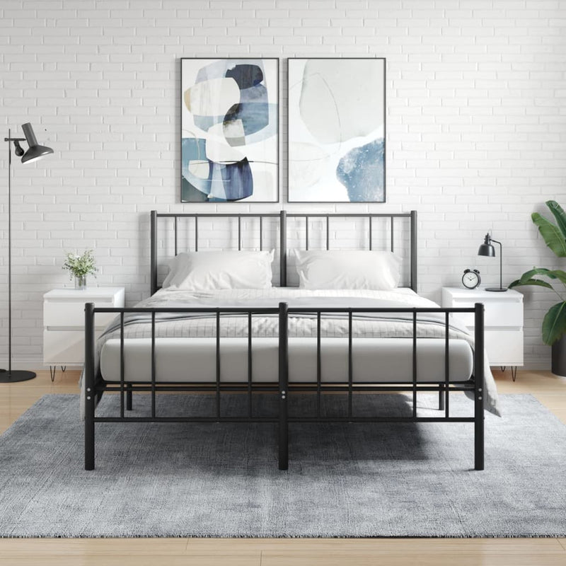 Nachtkastjes 2 st 40x35x50 cm bewerkt hout hoogglans wit MeubelReus