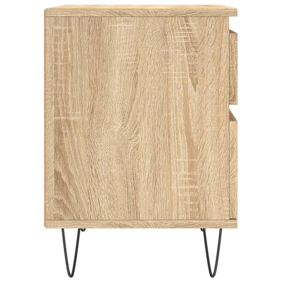Nachtkastje 40x35x50 cm bewerkt hout sonoma eikenkleurig MeubelReus