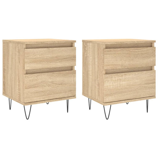 Nachtkastjes 2 st 40x35x50 cm sonoma eikenkleurig MeubelReus