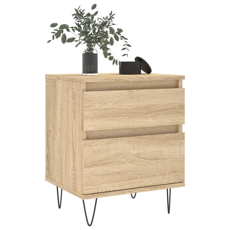 Nachtkastjes 2 st 40x35x50 cm sonoma eikenkleurig MeubelReus