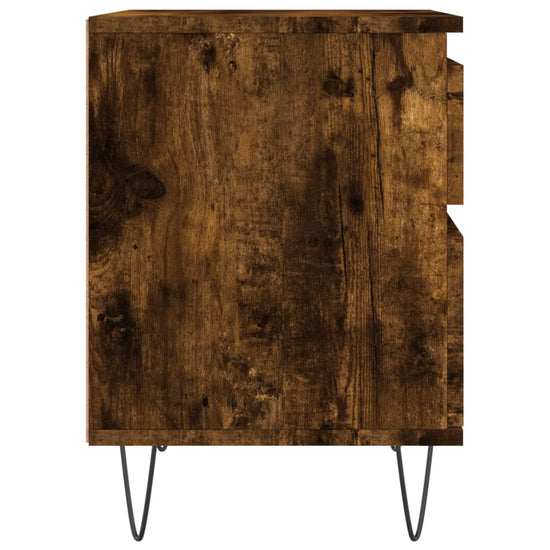 Nachtkastjes 2 st 40x35x50 cm bewerkt hout gerookt eikenkleurig MeubelReus