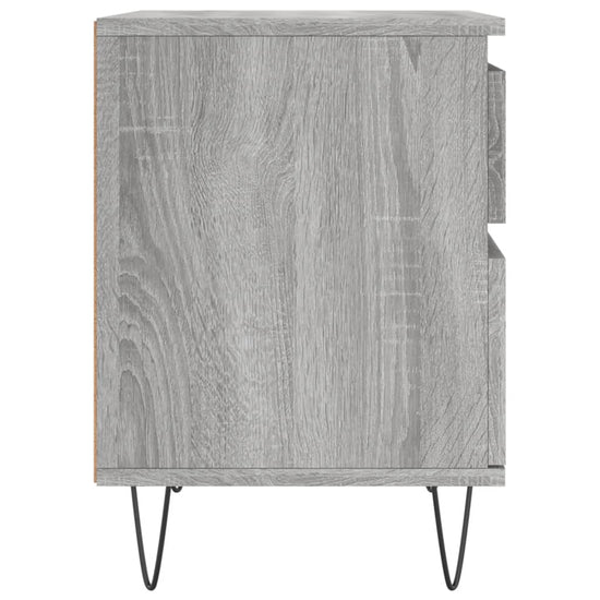 Nachtkastjes 2 st 40x35x50 cm bewerkt hout grijs sonoma eiken MeubelReus