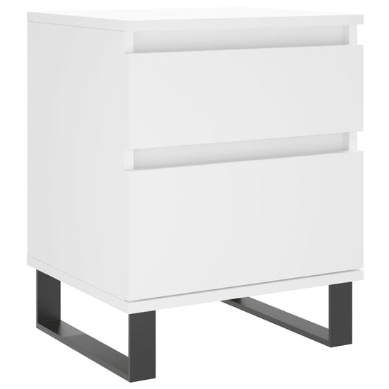 Nachtkastjes 2 st 40x35x50 cm bewerkt hout wit MeubelReus