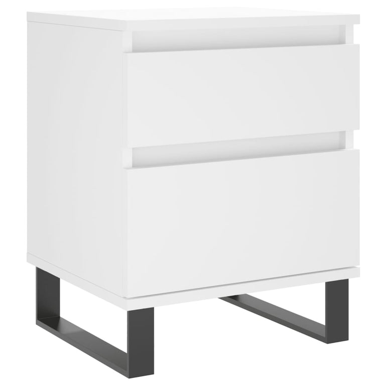 Nachtkastjes 2 st 40x35x50 cm bewerkt hout wit MeubelReus