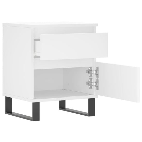 Nachtkastjes 2 st 40x35x50 cm bewerkt hout wit MeubelReus