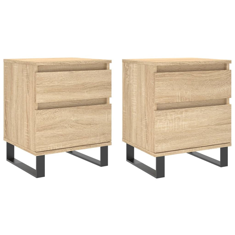 Nachtkastjes 2 st 40x35x50 cm sonoma eikenkleurig MeubelReus