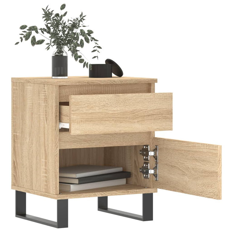 Nachtkastjes 2 st 40x35x50 cm sonoma eikenkleurig MeubelReus